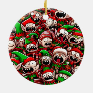 Elf-apocalyps-Ornament Keramisch Ornament