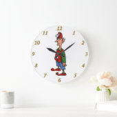 Elf Attention witte wandklok Grote Klok (Huis)