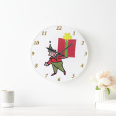 Elf avec horloge murale boîte rouge (Maison)