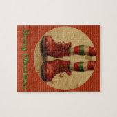 Elf benen kerst puzzel legpuzzel (Horizontaal)