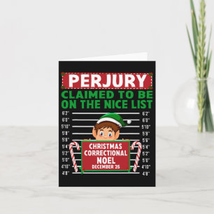 Elf beweerde op de nice list North Pole Corr te st Kaart