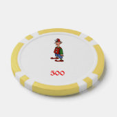 Elf Bij Aandacht gele 500 gestreepte pokerchip (Enkel)