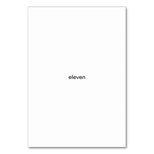 Elf bloemen, aangepaste nummer flashcards kaart (Voorkant)