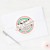 Elf Brewed Hot Chocolade Ronde Sticker (Envelop)