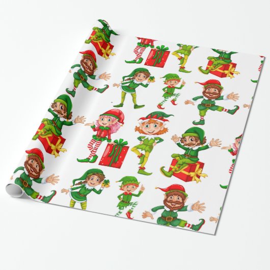 Elf Cadeaupapier (Uitgerold)