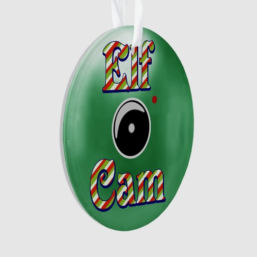 Elf Cam-kerstversiering/Elf-camera Noordpool Ornament (voorkant)