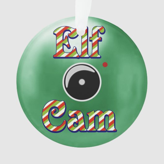 Elf Cam-kerstversiering/Elf-camera Noordpool Ornament (voorkant)