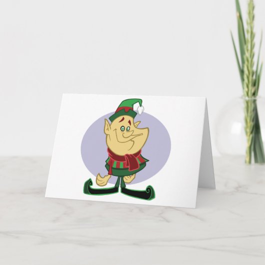 Elf - carte de Joyeux Noël (Devant)