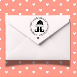 Elf Christmas Boy thema Zelfinktende Stempel