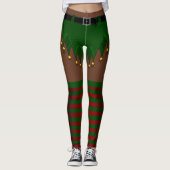 Elf Costume Leggings Afrikaanse kerstfeestjes (Voorkant)