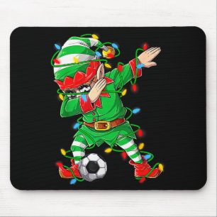 Elf Dabbing Voetbalspeler Kerstmis Dab Kerstmis Muismat