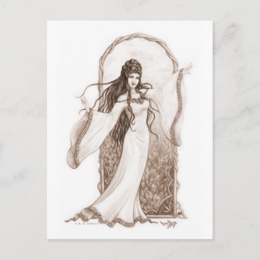 Elf Dancing Briefkaart (Voorkant)