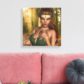 Elf dans la toile de bois Imprimer (Insitu(Salon))