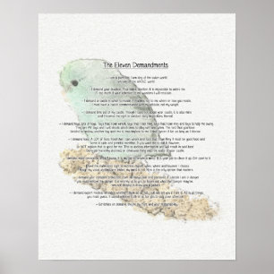 Elf demandingen van Parrotlets Poster