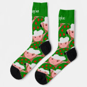 Elf Design Kerstmis Sokken (Links)