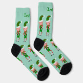 Elf Design Kerstmis Sokken (Rechts)