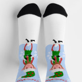 Elf Design Kerstmis Sokken (Top)
