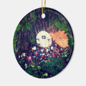 Elf-deur in de boom keramisch ornament (Links)