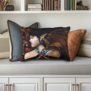 Elf Dragon Butterfly Fantasy Decoratief Kussen