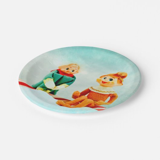 Elf eerste datum papieren bordje (Gekanteld)