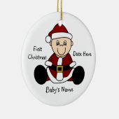 Elf Eerste Kerstversiering Keramisch Ornament (Rechts)