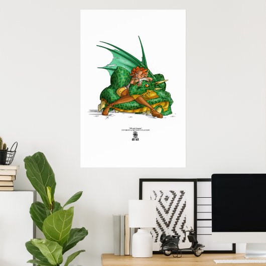 Elf en Dragon Poster (Thuiskantoor)