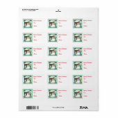 Elf en rendierprogramma Etiket (Full Sheet)