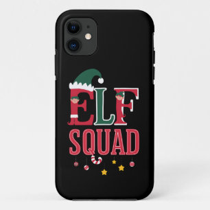 Elf Familie Kerst Bijpassende Pyjama Elf Squad iPhone 11 Hoesje