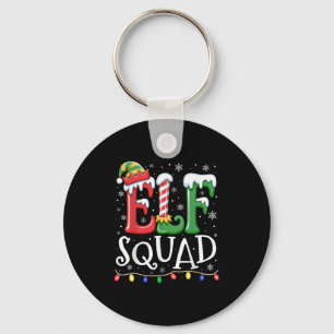 Elf Familie Kerst Bijpassende Pyjama Xmas Elf Squ Sleutelhanger