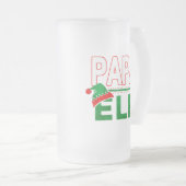 Elf Familie | Papa Elf Kerstvakantie #TeamElf Matglas Bierpul (Voorkant rechts)