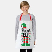 Elf Family Fun | Rood en Groen Broer Elf Schort (Gedragen)