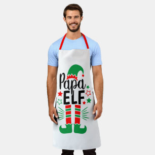 Elf Family Fun   Rood en Groen Papa Elf Schort