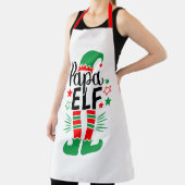 Elf Family Fun | Rood en Groen Papa Elf Schort (Insitu)