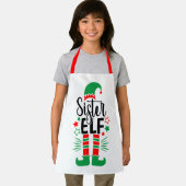 Elf Family Fun | Rood en Groen Zuster Elf Schort (Insitu)