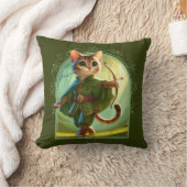 Elf Feline Fantasy Avontuur Kussen (Deken)
