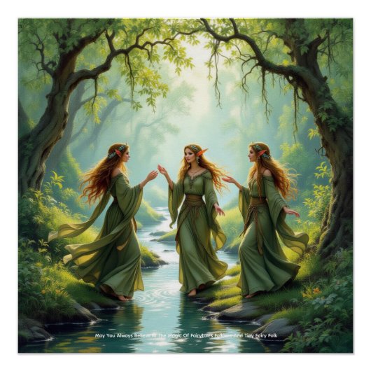 Elf Gathering Poster Perfect Poster (Voorkant)