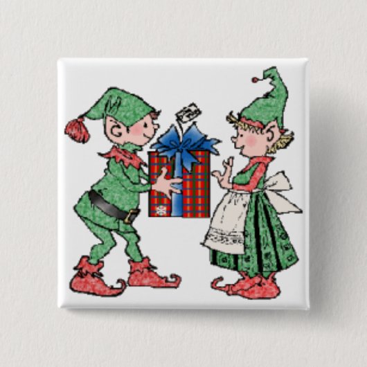 Elf Gift Button (Voorkant)