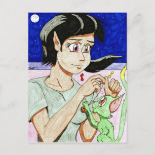 Elf Girl briefkaart