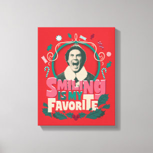 Elf - Glimlachen is mijn favoriet Canvas Afdruk