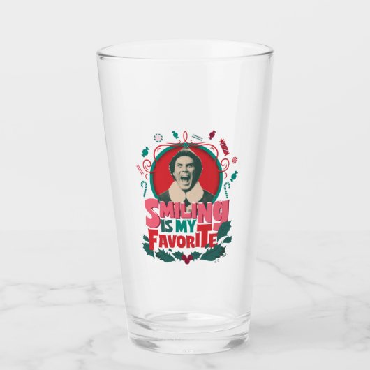 Elf - Glimlachen is mijn favoriet Glas (Voorkant)