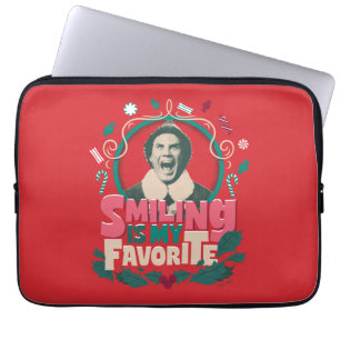 Elf - Glimlachen is mijn favoriet Laptop Sleeve