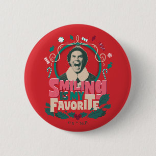 Elf - Glimlachen is mijn favoriet Ronde Button 5,7 Cm