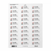 Elf Gnome Christmas Etiket (Full Sheet)