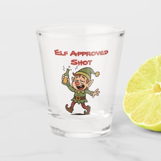 Elf Goedgekeurd Shot Glas (Voorkant)