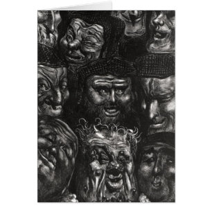 Elf groteske gezichten