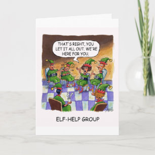 Elf Help Group. Feestdagen Kaart
