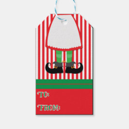 Elf Holiday Gift Labels Cadeaulabel
