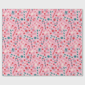 Elf Holiday Snoep Pattern Cadeaupapier (Vlak)