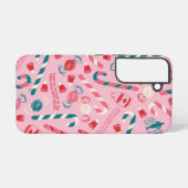 Elf Holiday Snoep Pattern Samsung Galaxy Hoesje (Achterkant horizontaal)