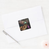 Elf House Vierkante Sticker (Envelop)